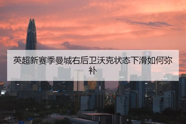英超新赛季曼城右后卫沃克状态下滑如何弥补